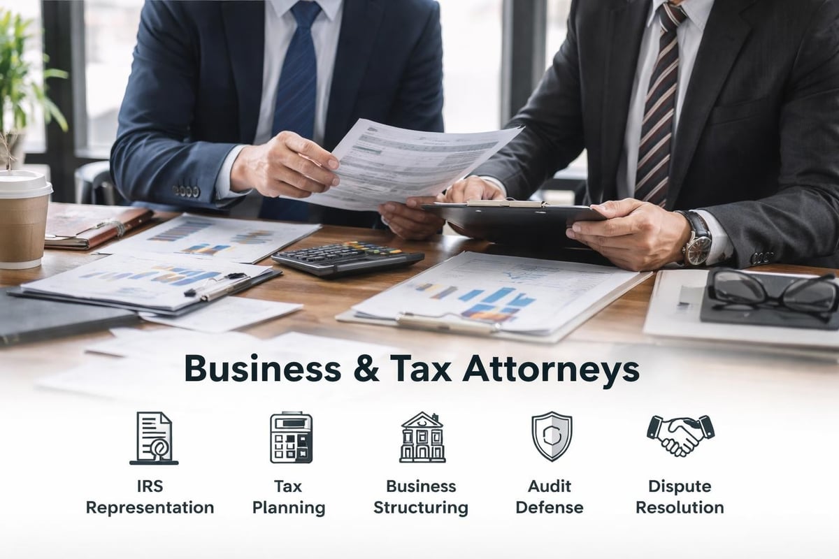 Business and tax attorney services
