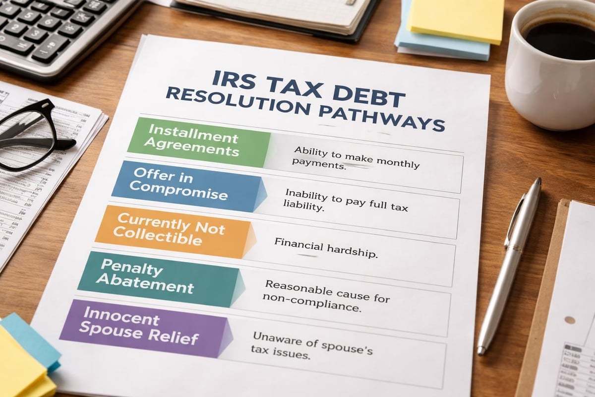 Tax debt resolution options