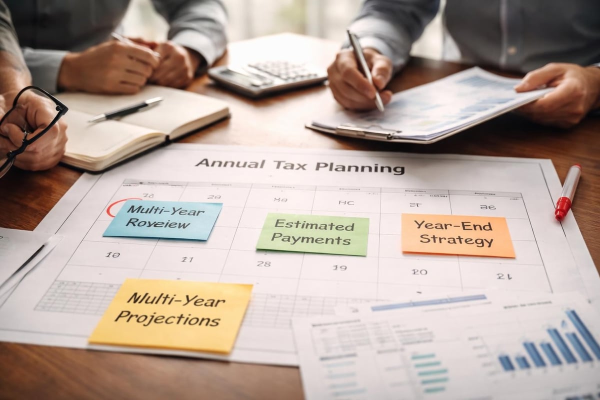 Tax planning timeline