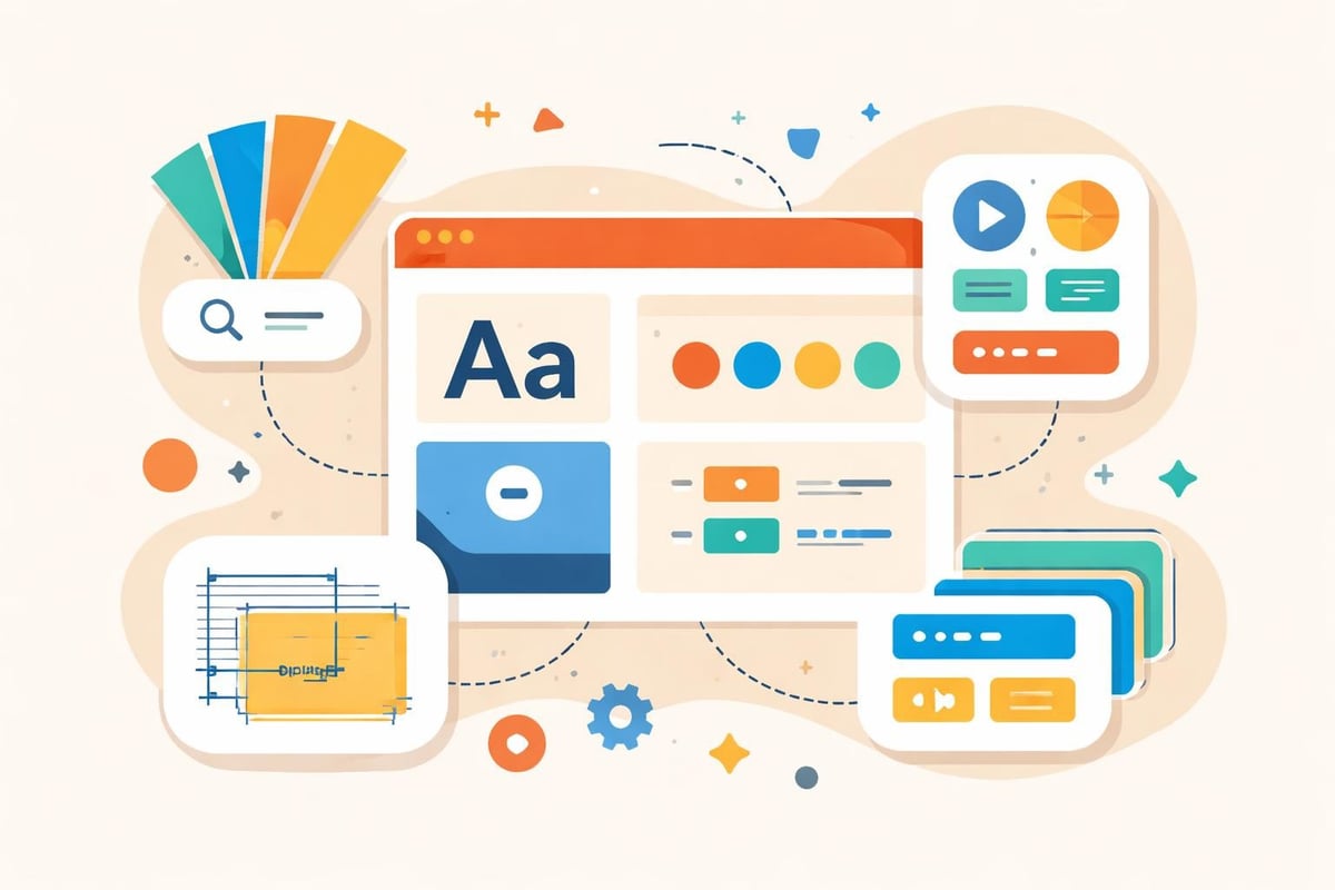 Visual brand system components