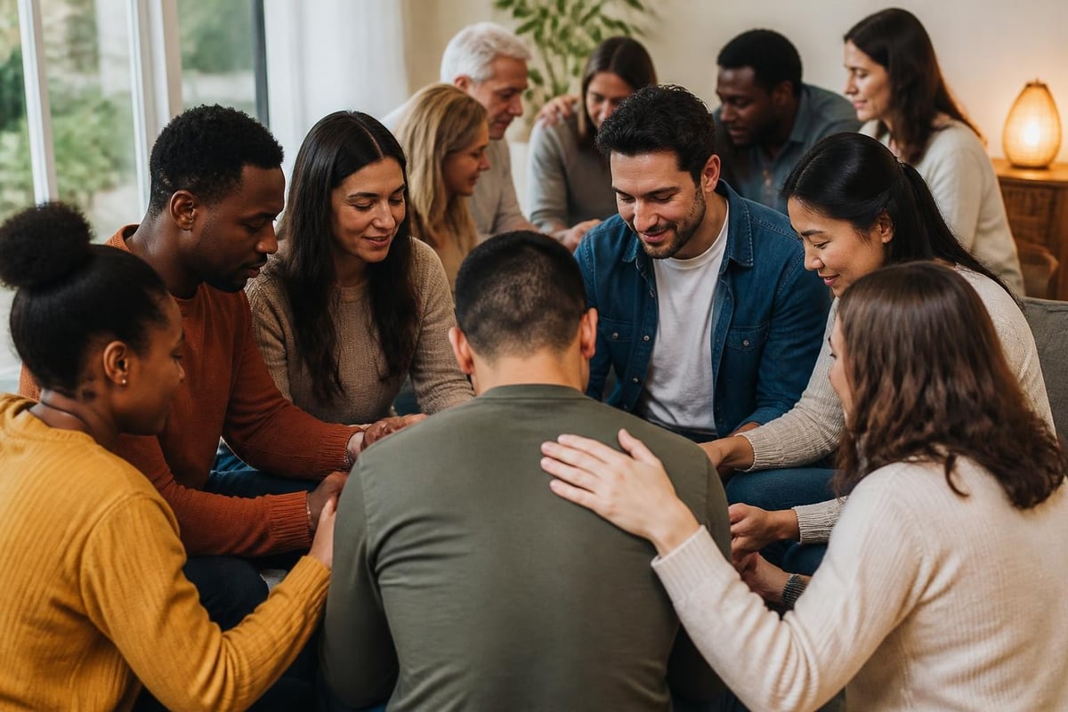 Comunidad cristiana compartiendo esperanza