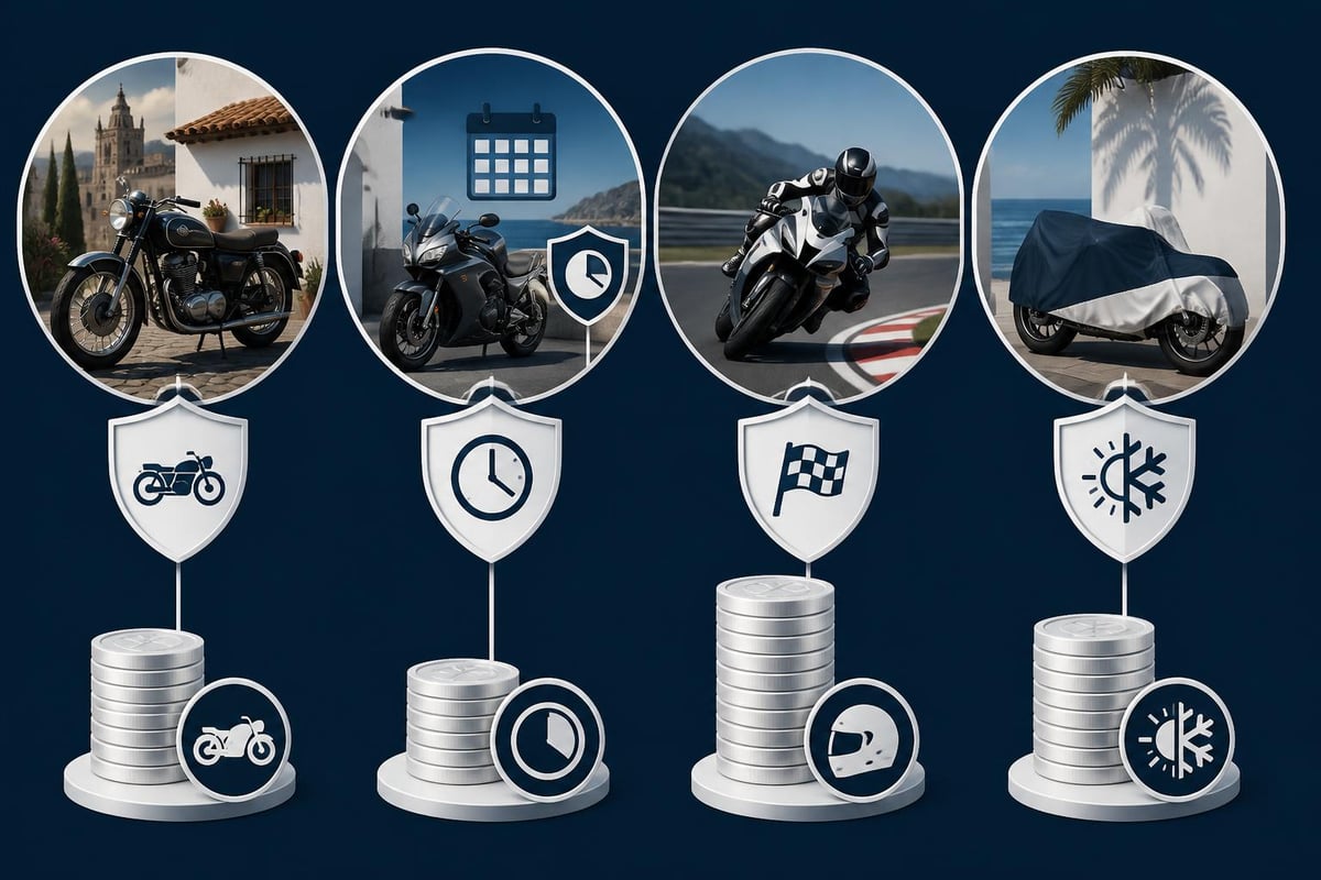 Modalidades de seguros especializados de moto