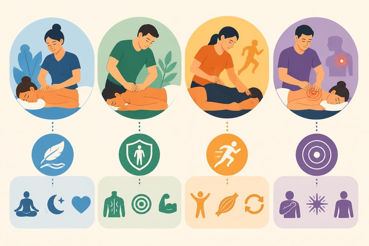 Types of visiting massage techniques
