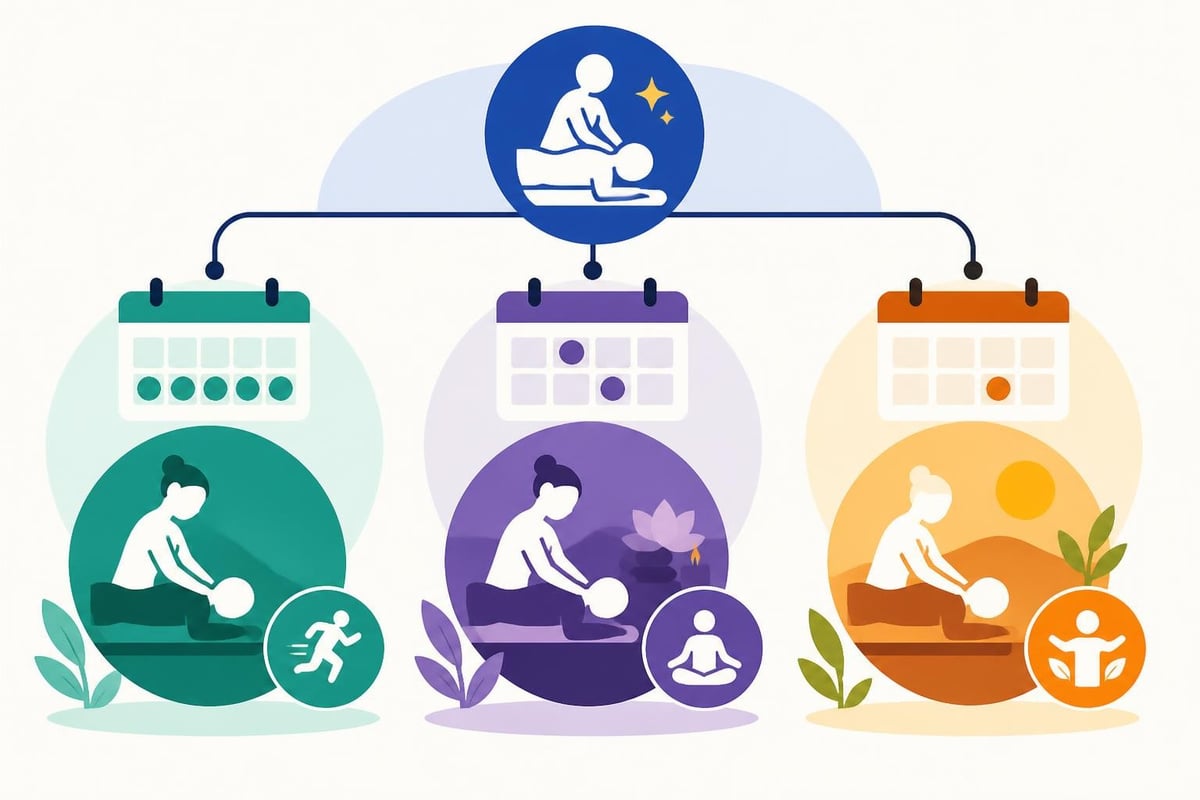 Building regular visiting massage routine