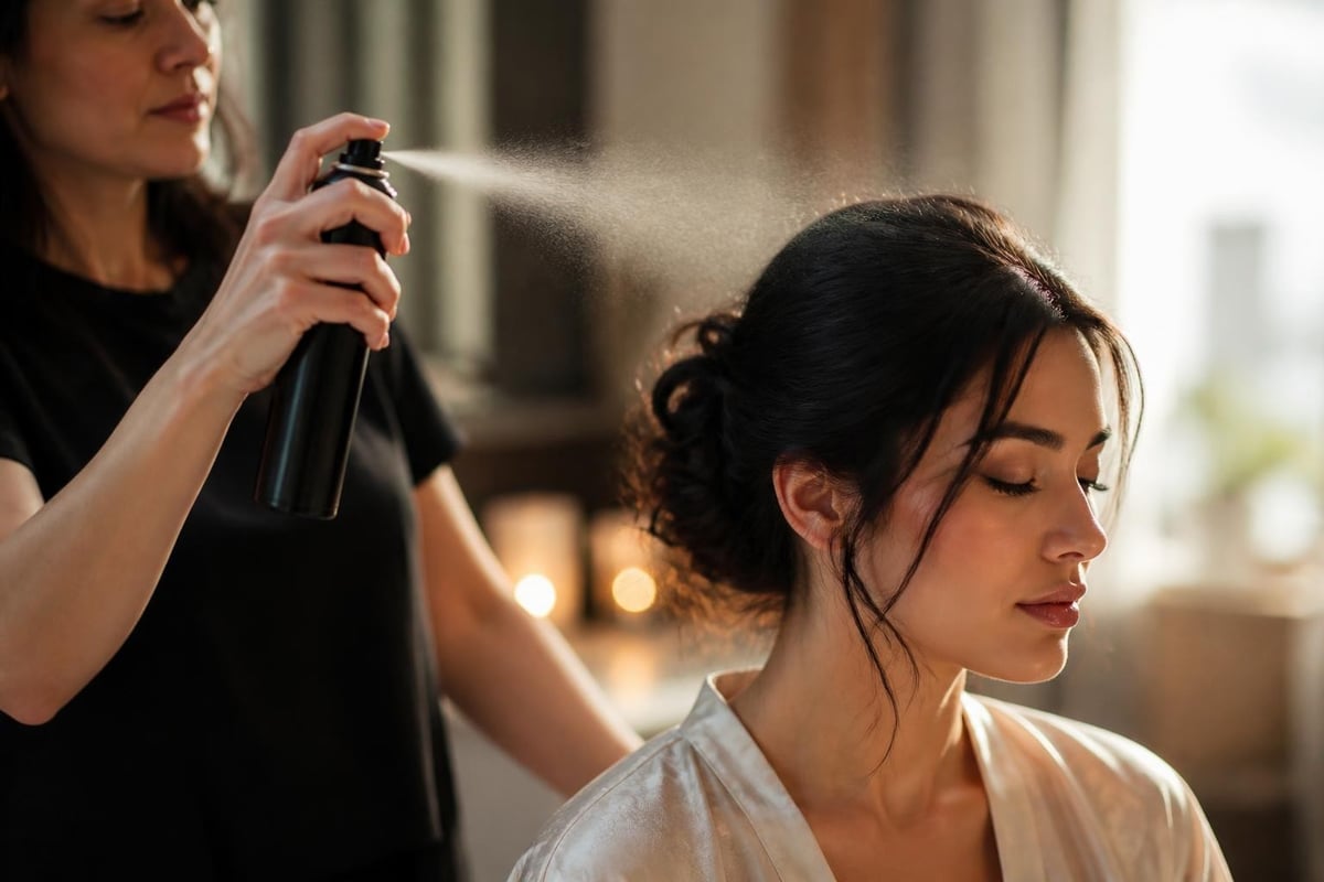 Hairspray application technique