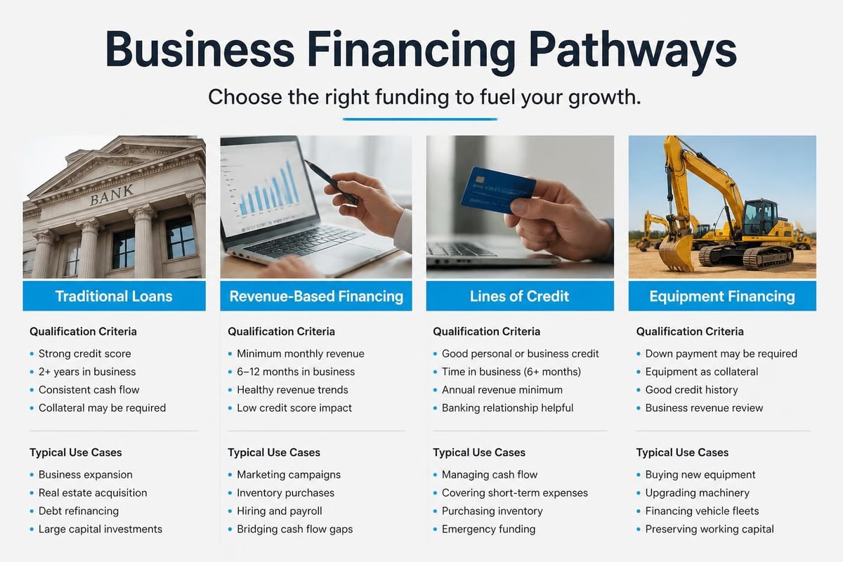 Small business financing options comparison