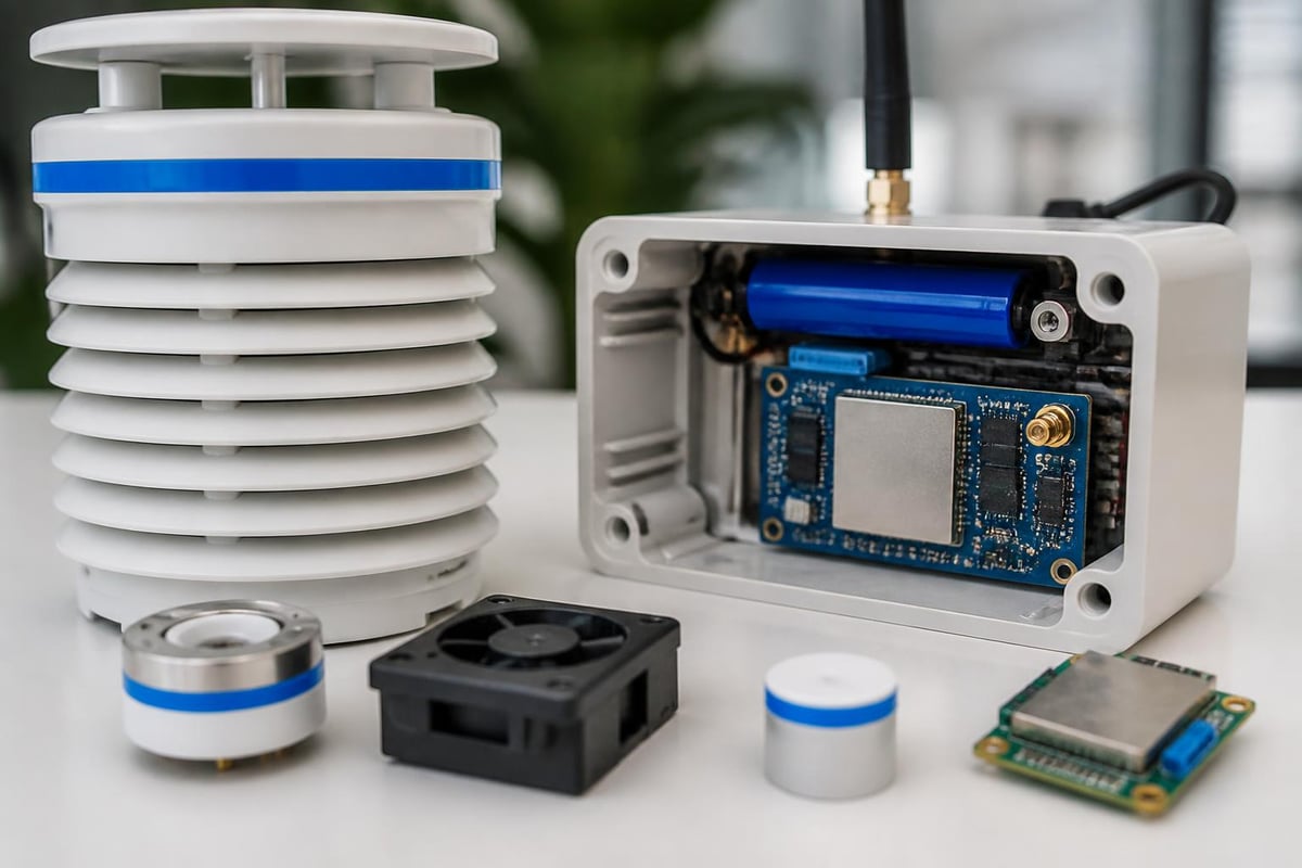 Air quality sensor components