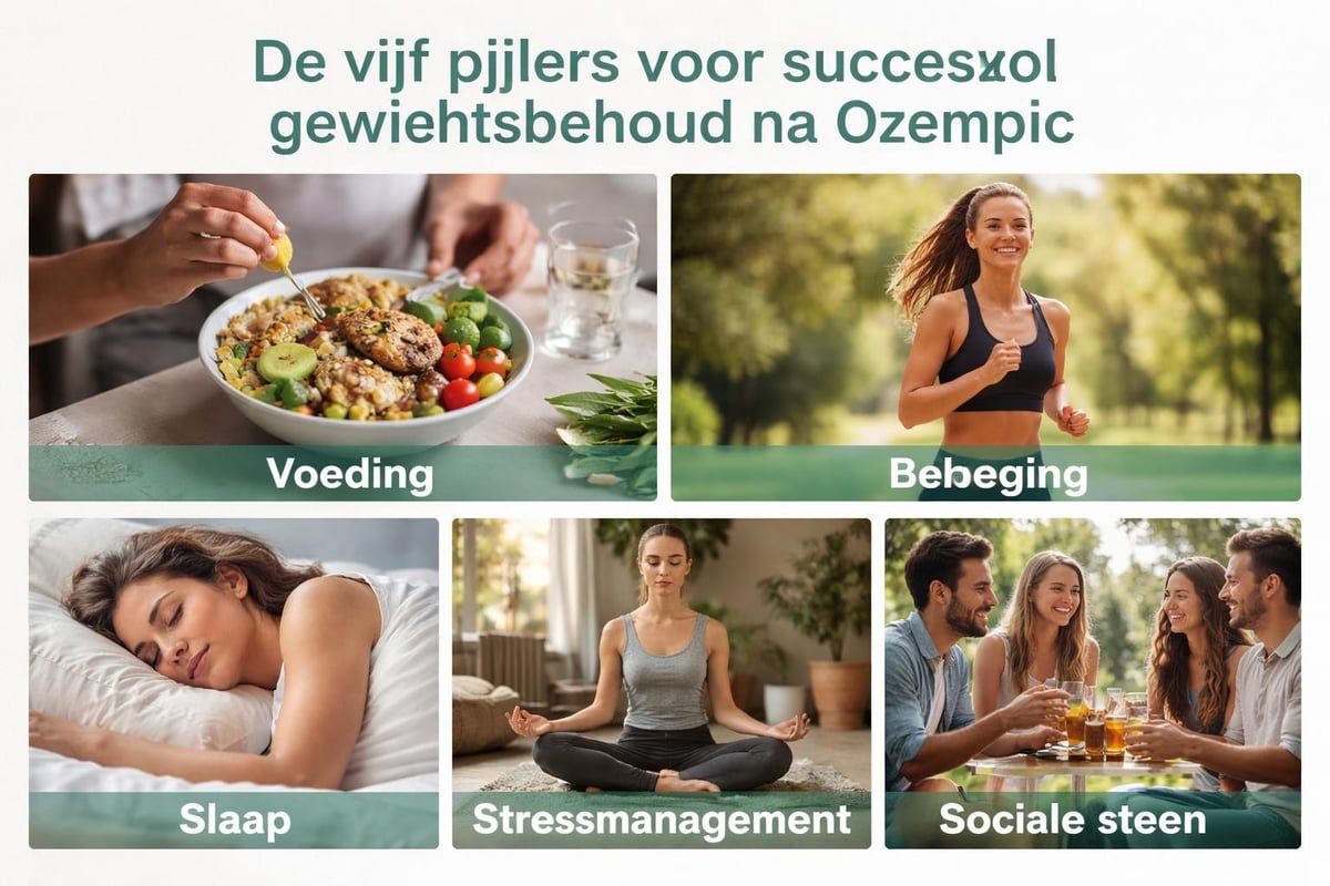 Leefstijlpijlers voor gewichtsbehoud na medicatie