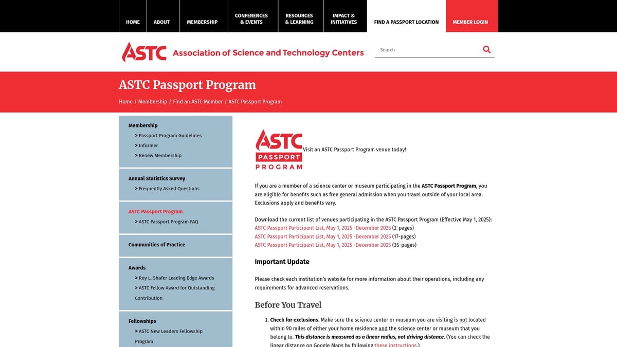 7 Surprising Homeschool Discount Deals for 2025 Families - Association of Science and Technology Centers (ASTC) Passport Program