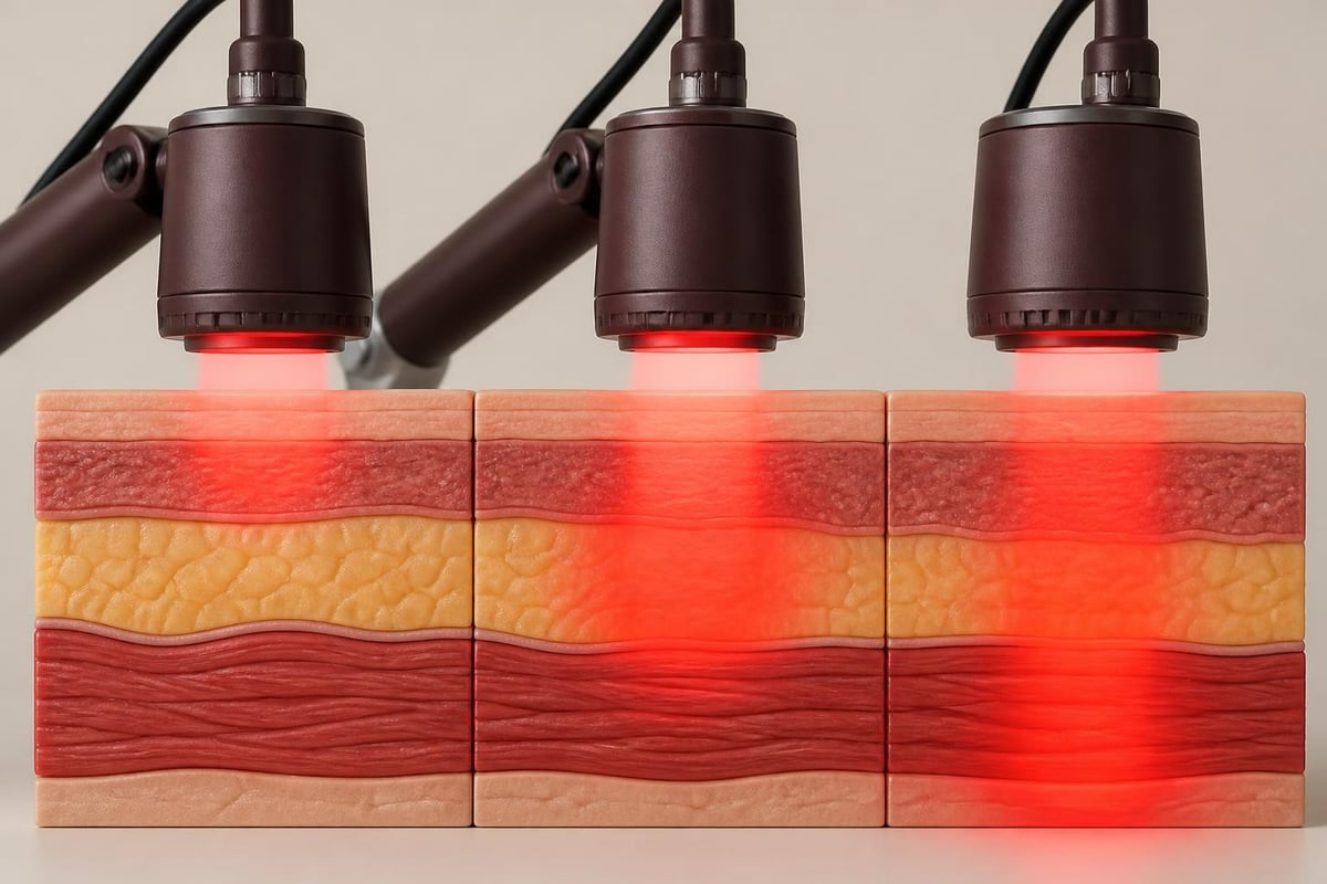 How infrared wavelengths penetrate skin