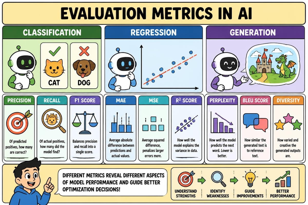 AI model evaluation metrics comparison