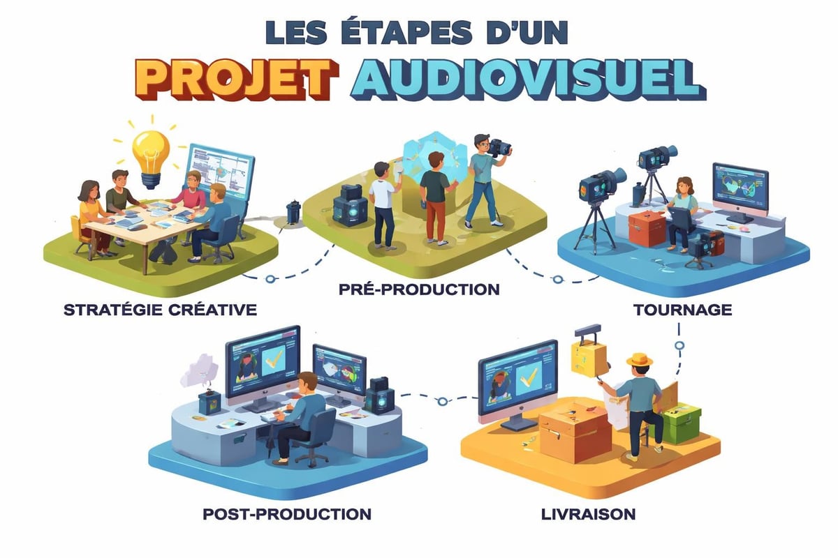 Processus production audiovisuelle
