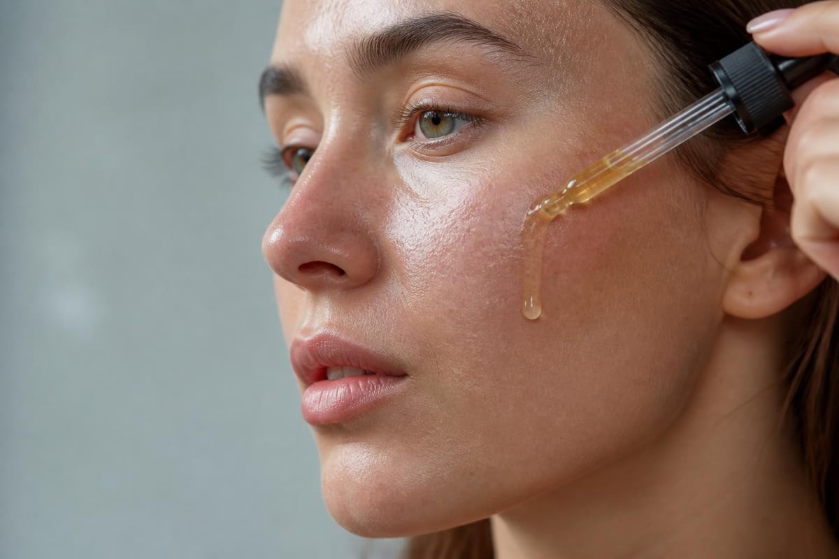 Oil molecule penetration in dry skin