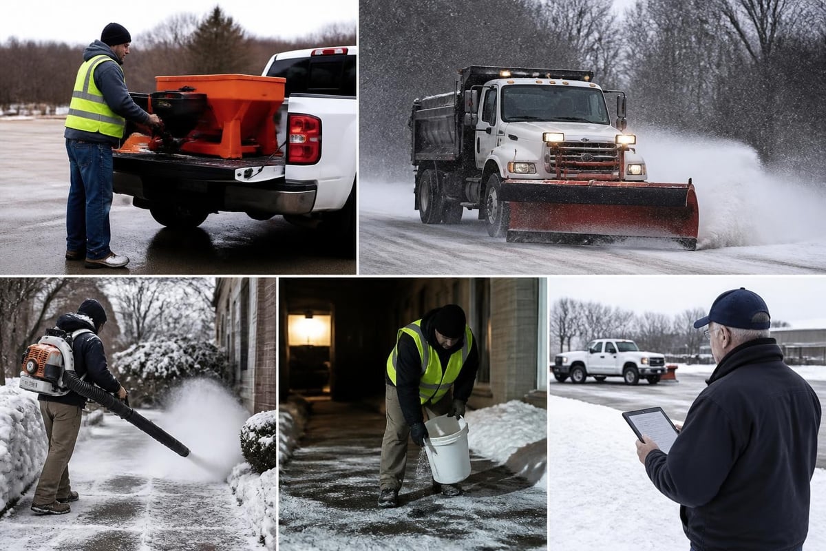 Snow removal service components
