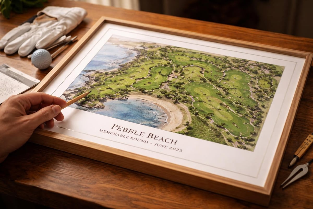 Golf course artwork