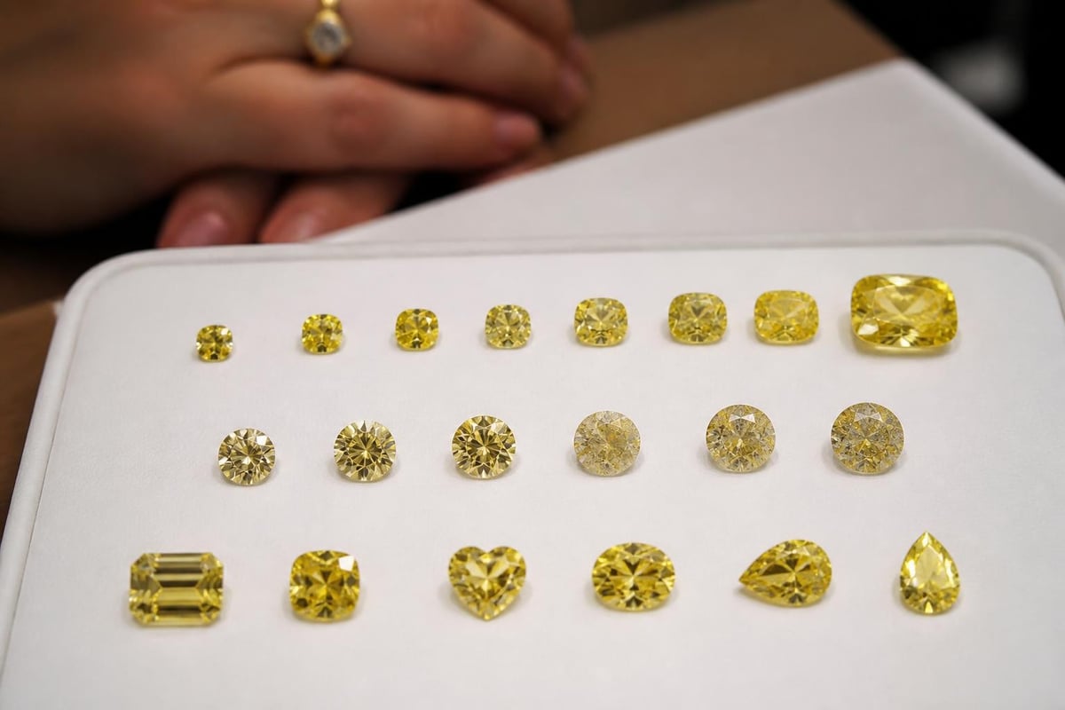 Yellow diamond grading factors