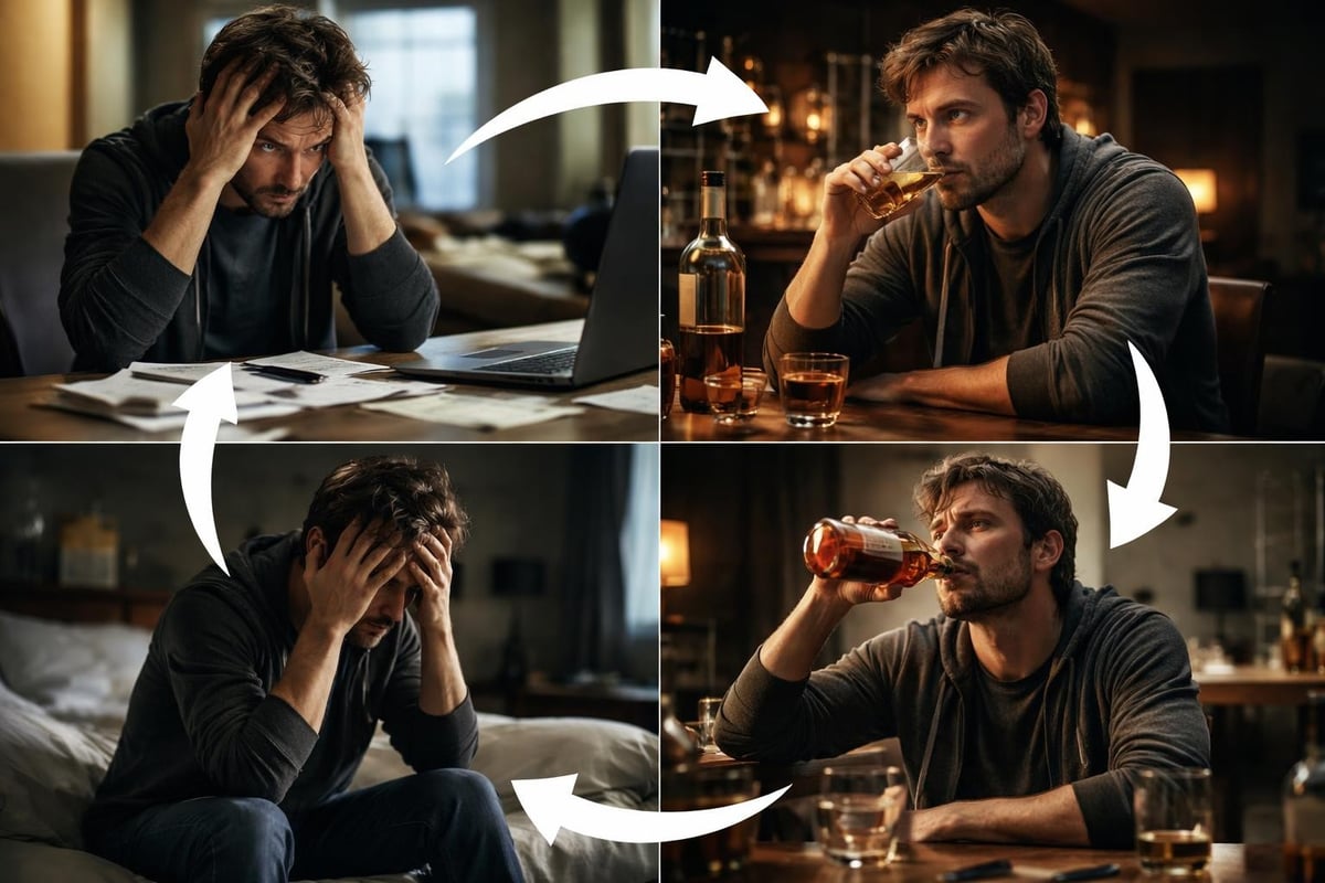 Alcohol and mental health cycle