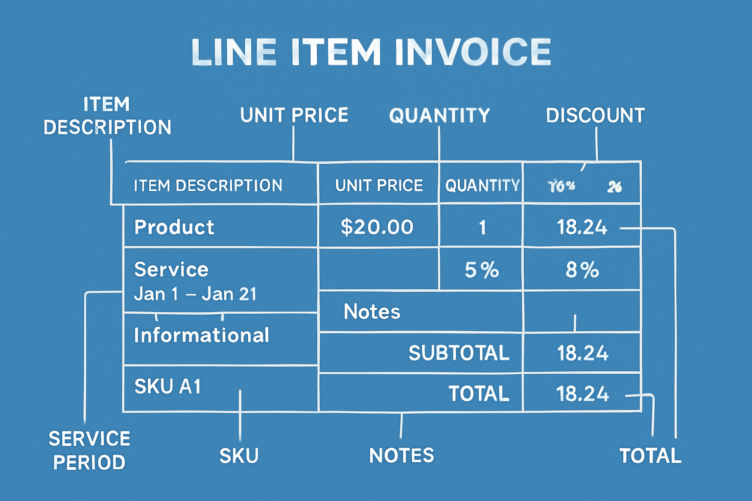 Essential Components of a Line Item Invoice