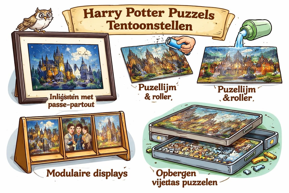 Harry Potter puzzel display en bewaren