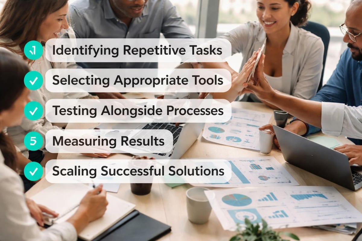 Small business AI implementation steps