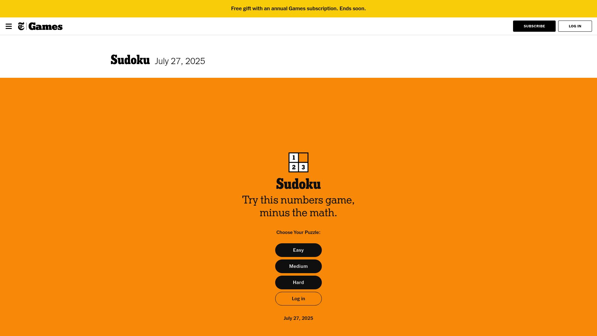 7 Best Sudoku Puzzles Online to Play in 2025 - NYTimes Sudoku