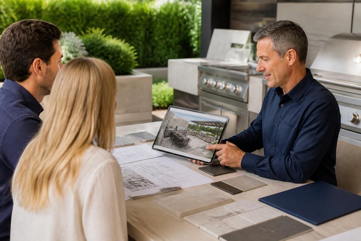 Outdoor kitchen design consultation