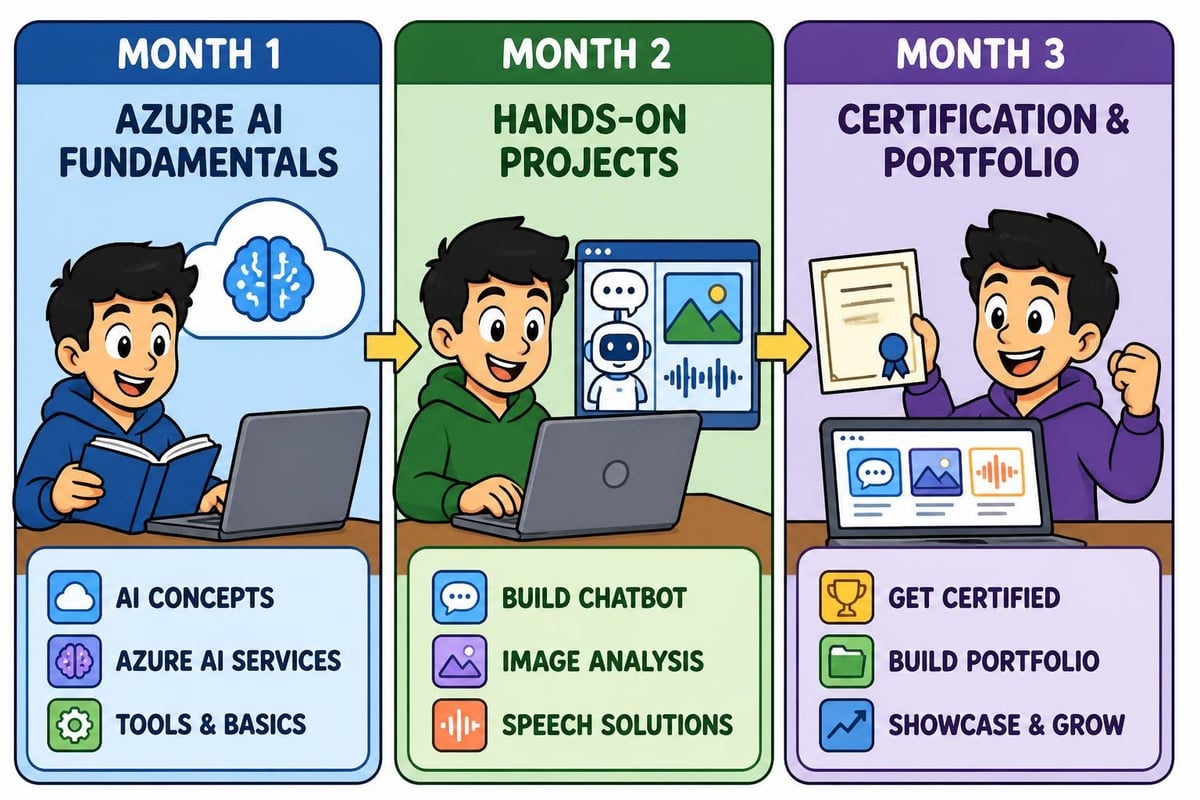 Microsoft AI learning progression