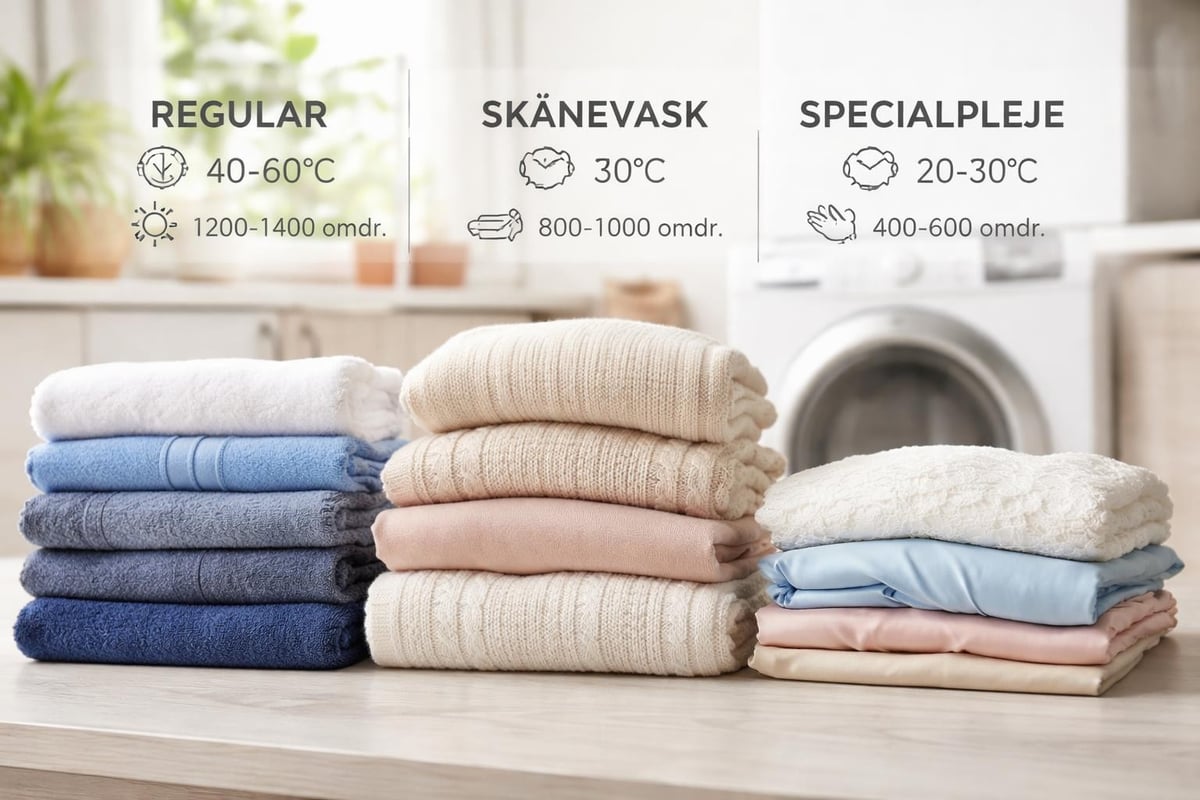 Vaskemaskine program symboler