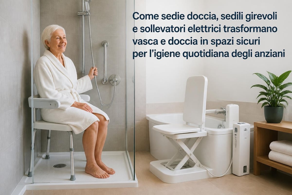 Soluzioni doccia vasca anziani