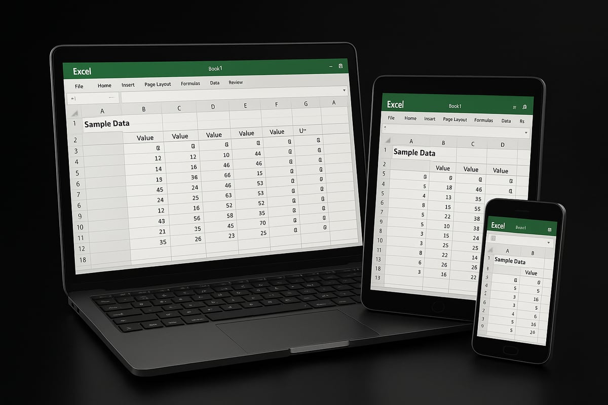 Locking Rows in Excel Online, Mac, and Mobile: Platform-Specific Steps