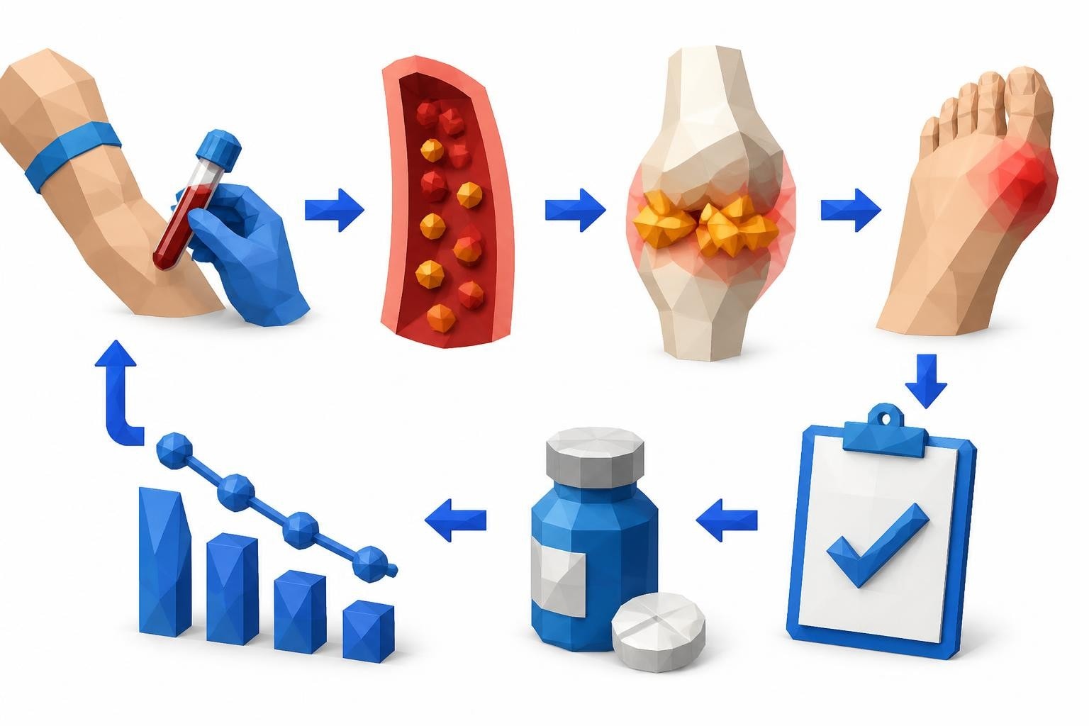 Uric Acid and Gout Lab Behind Joint Pain