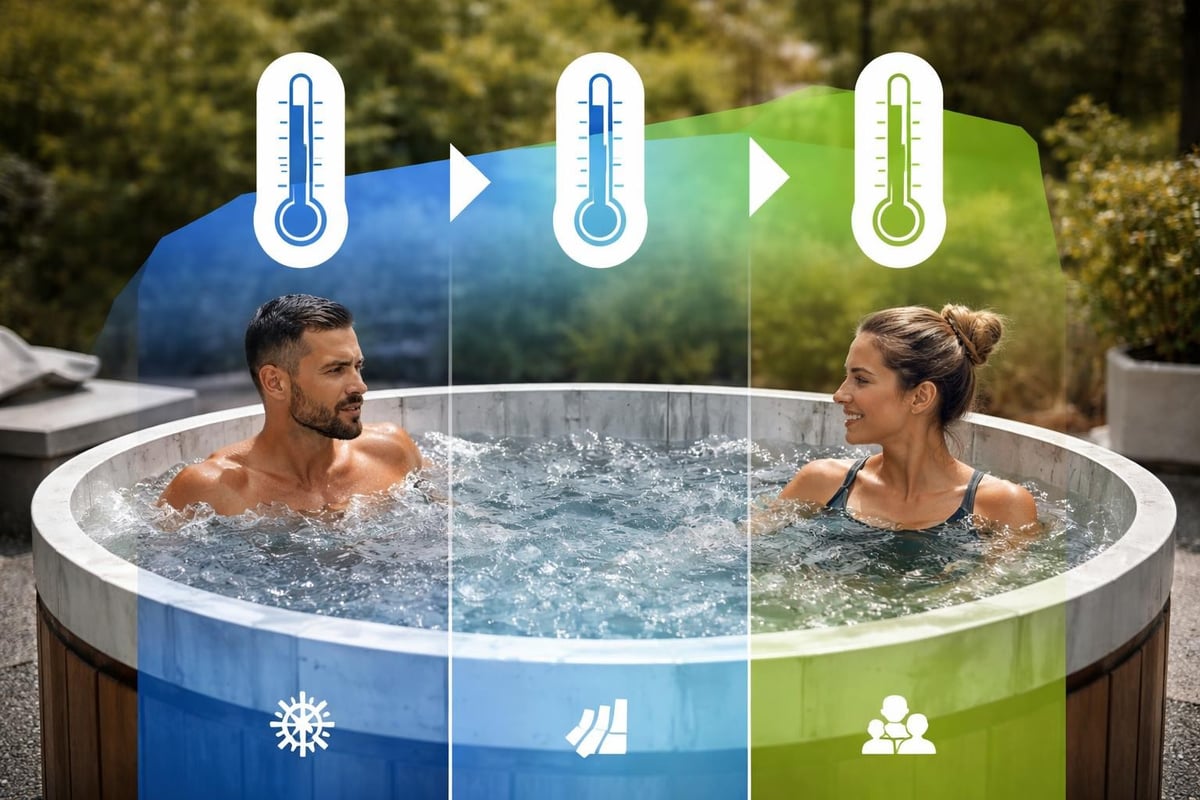 Cold plunge duration and temperature relationship
