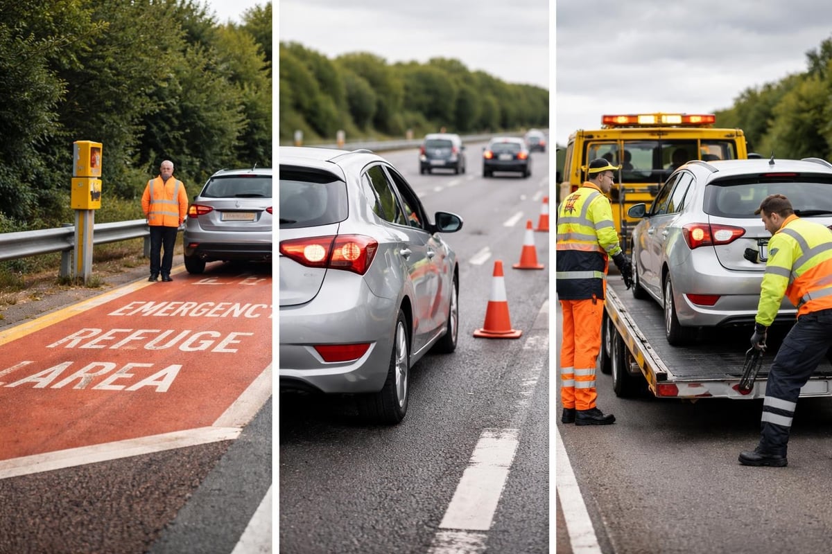 Smart motorway safety procedures