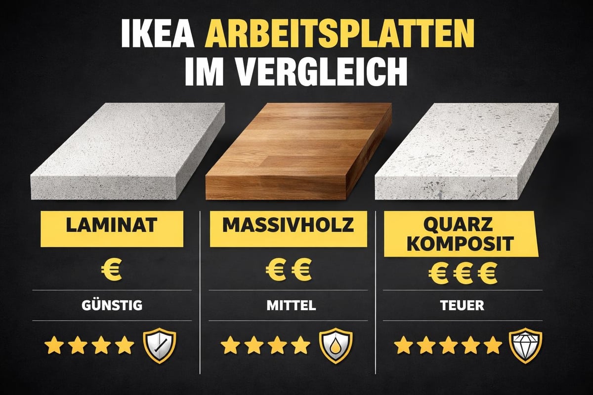 IKEA kitchen worktop materials