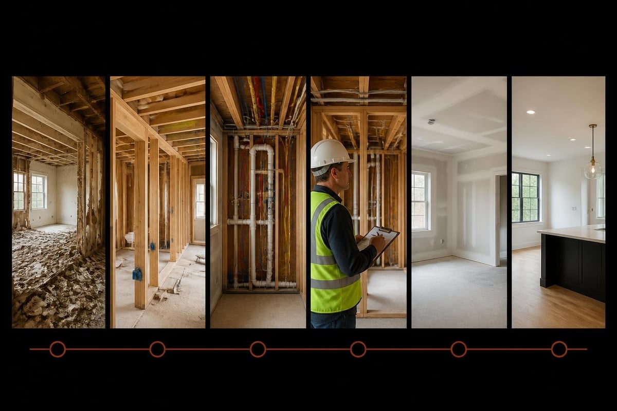 Renovation timeline phases