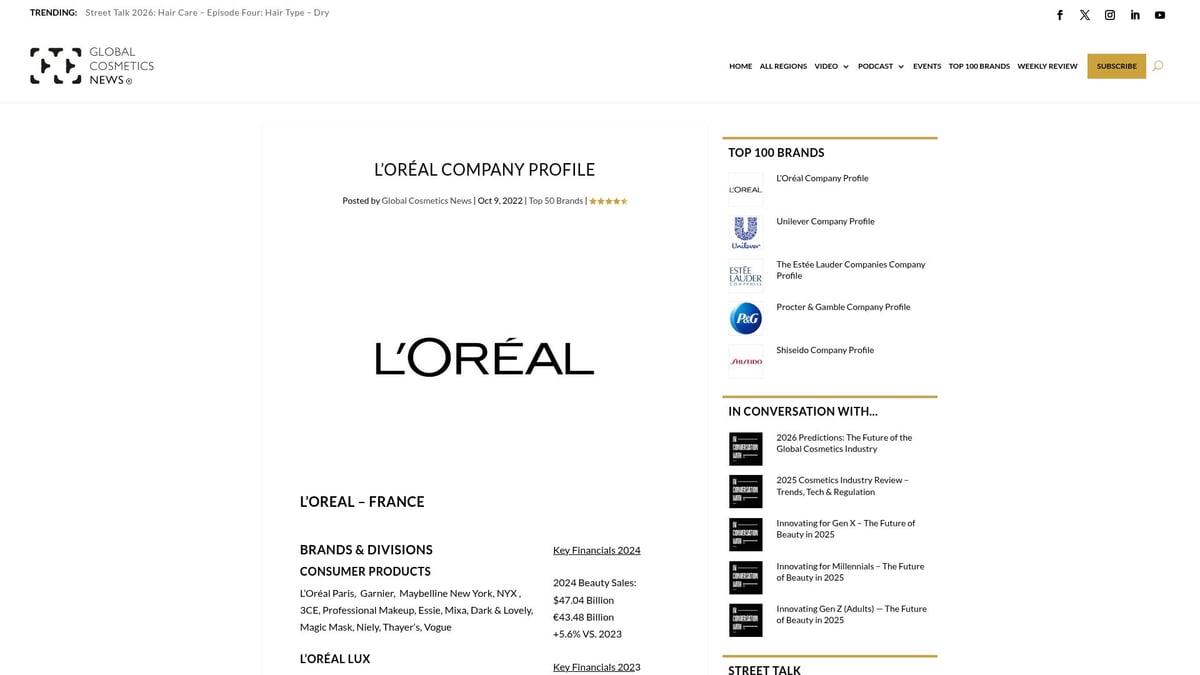 12 Top Cosmetics to Try in 2026 - L’Oréal Revitalift Clinical Serum