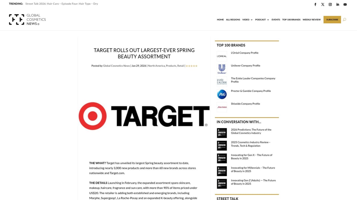 12 Top Cosmetics to Try in 2026 - Target Spring Beauty Assortment