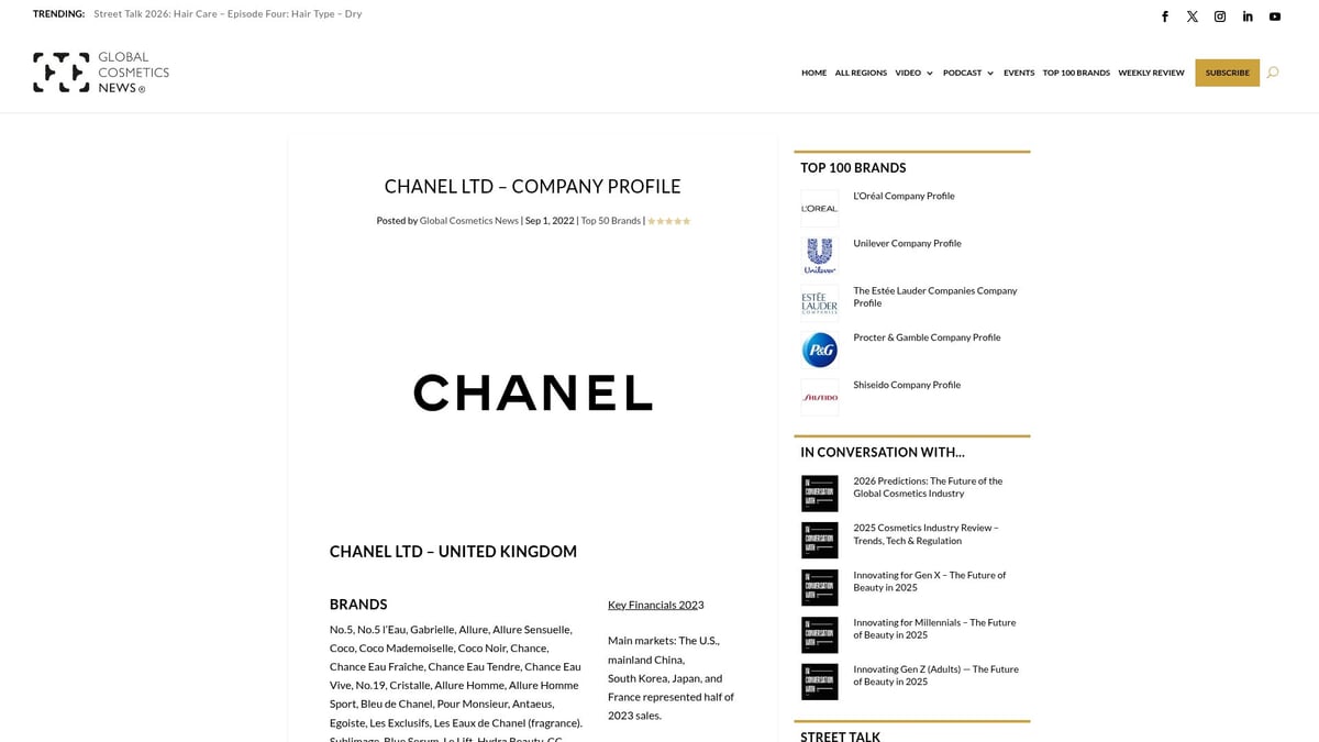 12 Top Cosmetics to Try in 2026 - Chanel Les Beiges Water-Fresh Tint