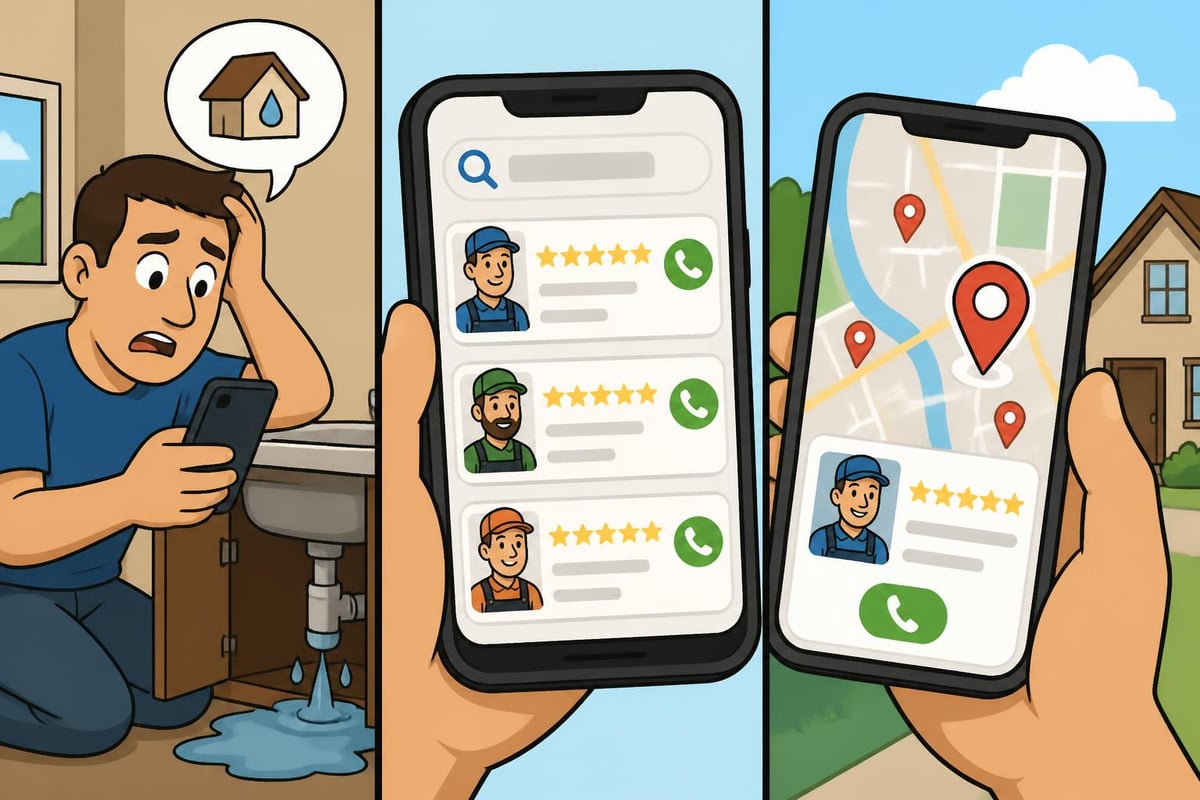 Local search visibility for contractors