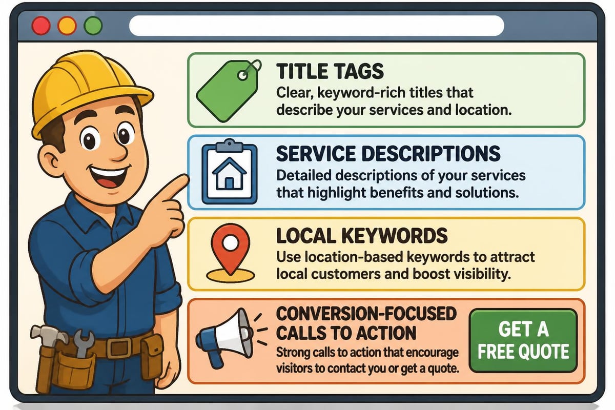 Website optimization elements