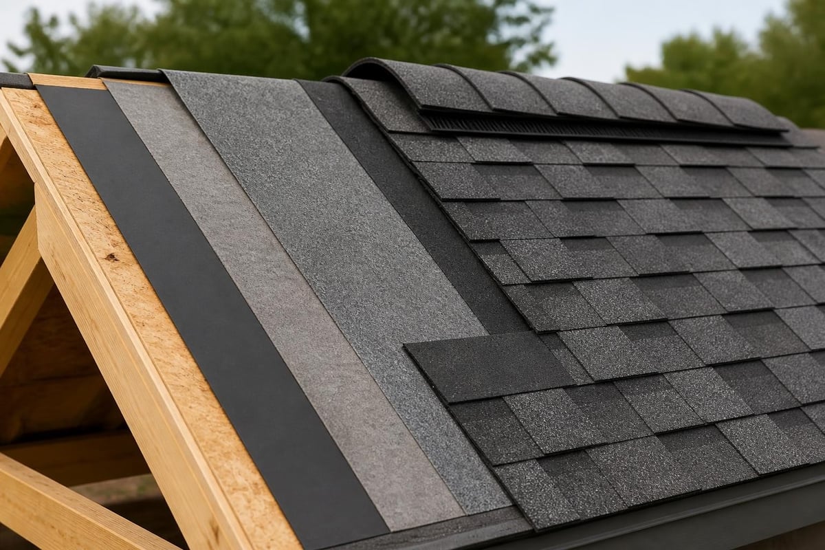 Proper roof installation layers