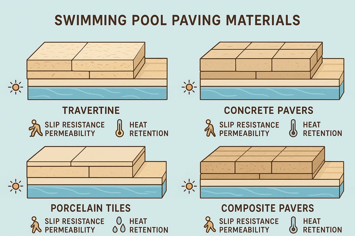 Choosing the Right Paving Material for Your Pool