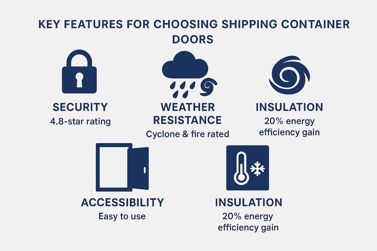 Key Features to Consider When Choosing a Shipping Container Door