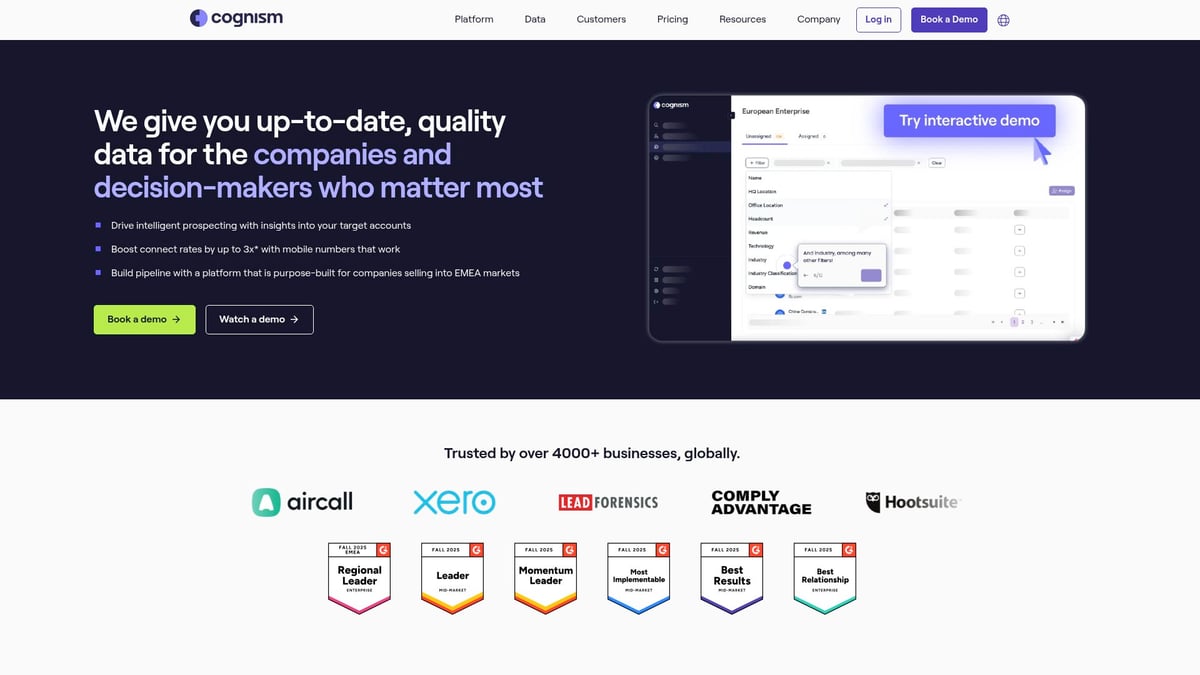 7 Beste Account Based Marketing Software Tools 2026 - Cognism