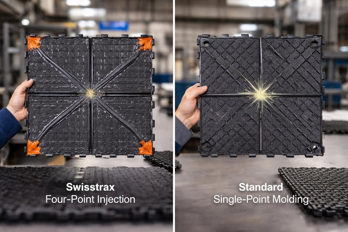 Swisstrax four-point injection molding process