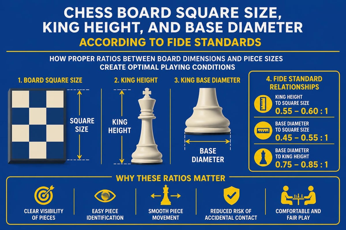 Standard chess equipment proportions