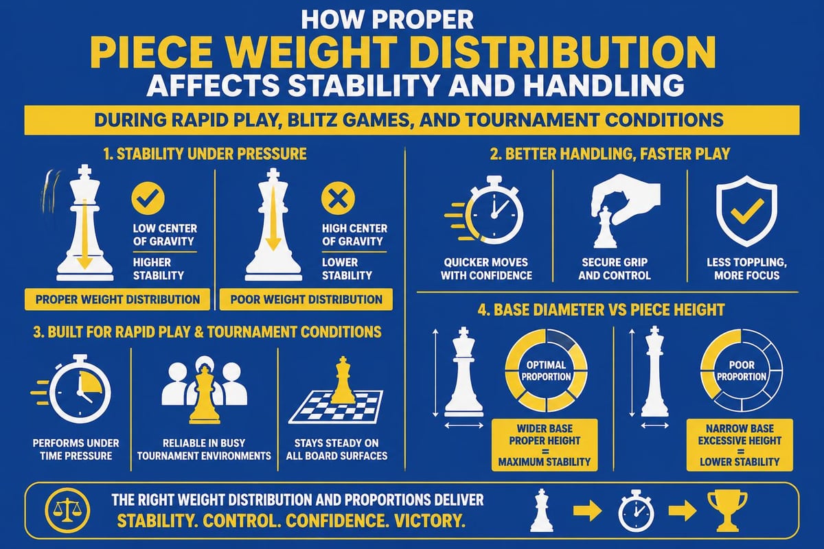 Chess piece weight and balance