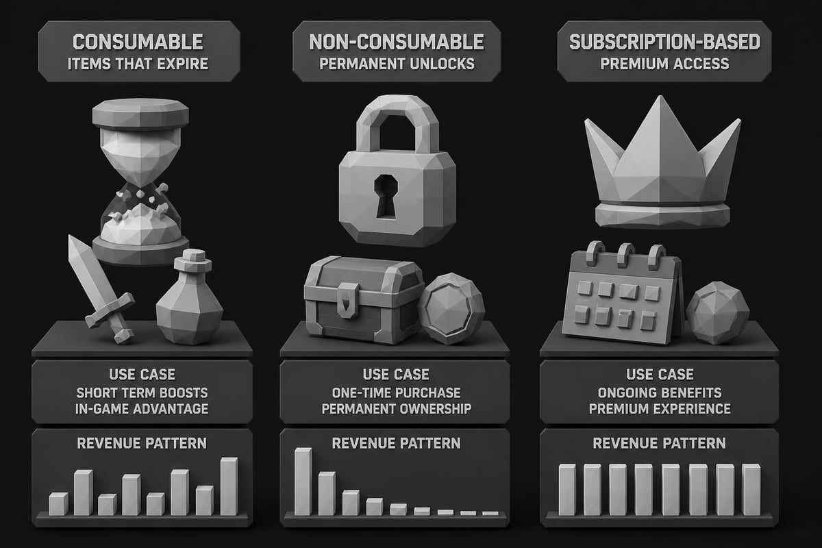In-app purchase types