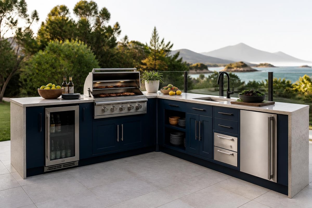 Modular outdoor kitchen configuration
