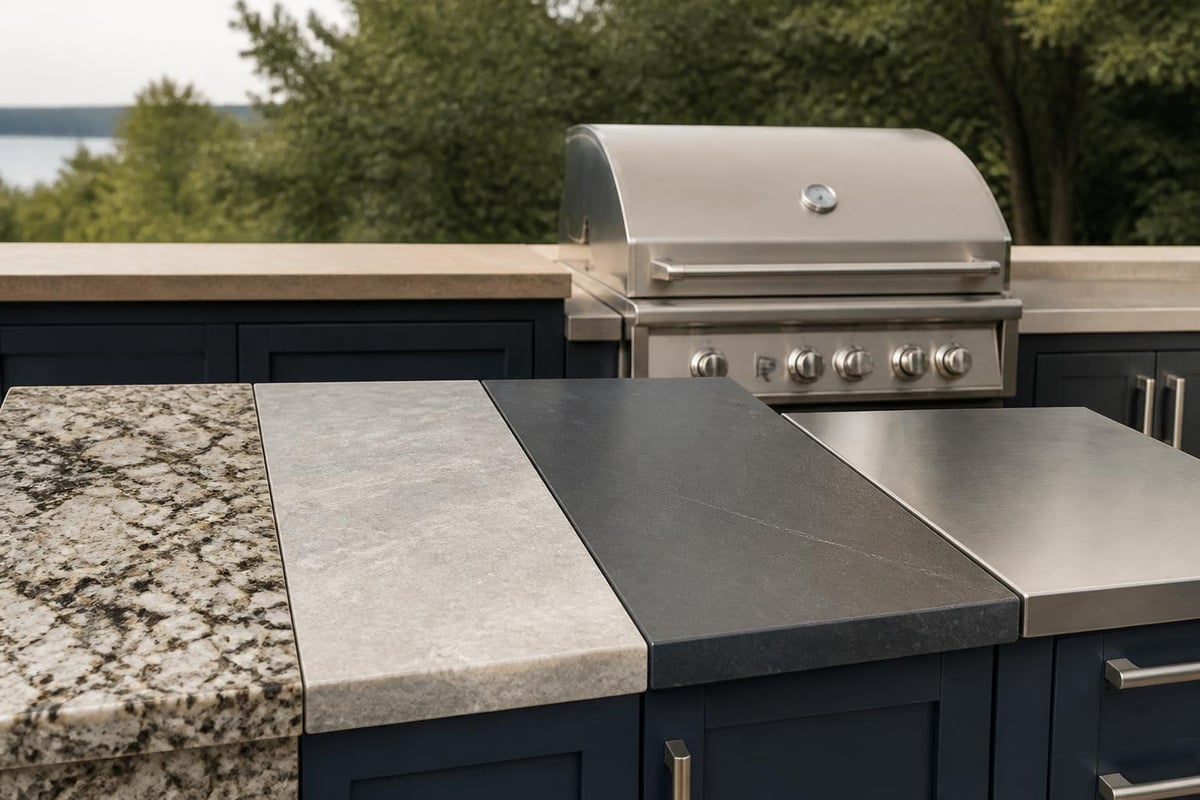 Premium outdoor kitchen materials